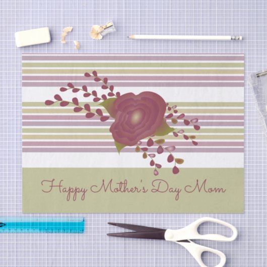 Stapelstreep en Floral Tissuepapier (Craft)