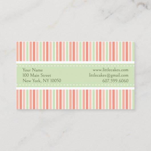 Stapelstripes bakkerij visitekaartje (Achterkant)