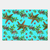 Stapelvis Aqua Beach-kerstwrapppapier Inpakpapier Vel (Voorkant 2)