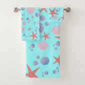 Stapelvis Zee schelpdiervis Kustzomer zeestrand Bad Handdoek (Insitu)