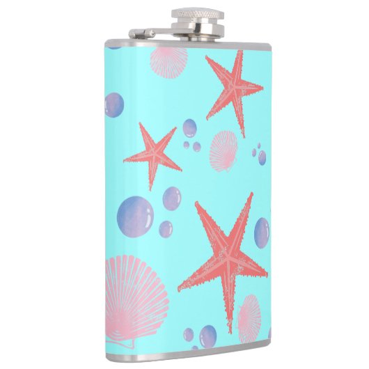 Stapelvis Zee schelpdiervis Kustzomer zeestrand Heupfles (Rechts)