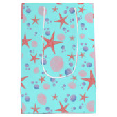 Stapelvis Zee schelpdiervis Kustzomer zeestrand Medium Cadeauzakje (Achterkant)