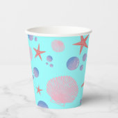 Stapelvis Zee schelpdiervis Kustzomer zeestrand Papieren Bekers (Voorkant)