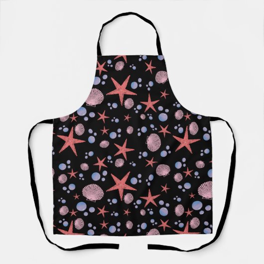 Stapelvis Zee schelpdiervis Kustzomer zeestrand Schort (Voorkant)