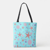 Stapelvis Zee schelpdiervis Kustzomer zeestrand Tote Bag (Achterkant)