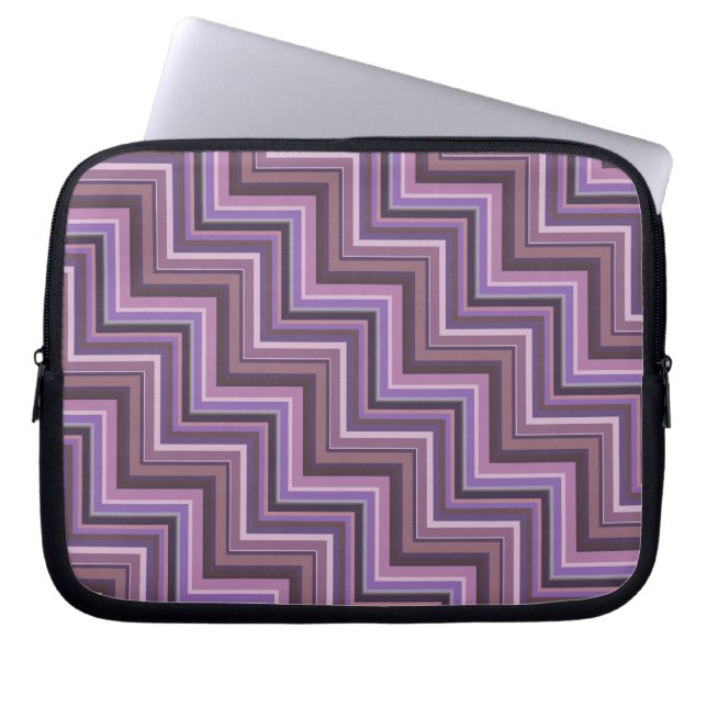 Stapelvormig trappenpatroon laptop sleeve (Voorkant)