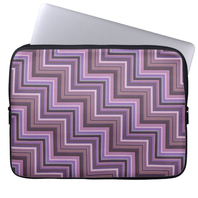 Stapelvormig trappenpatroon laptop sleeve (Voorkant)