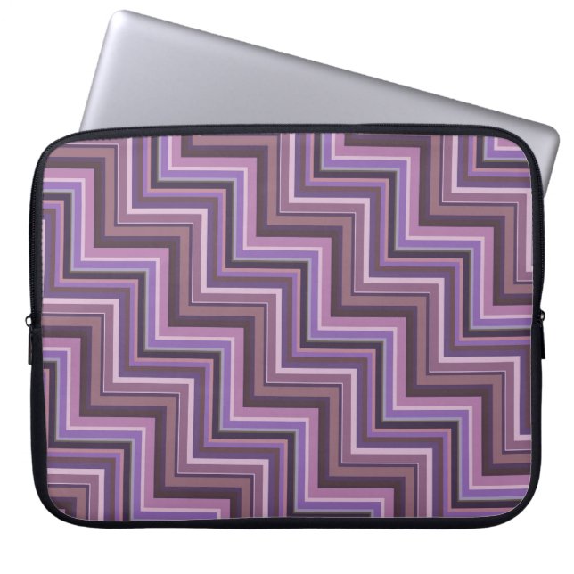 Stapelvormig trappenpatroon laptop sleeve (Voorkant)