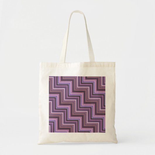 Stapelvormig trappenpatroon tote bag (Voorkant)