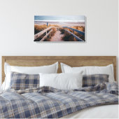 Stapelweg naar de Zee Canvas Print (Insitu (Slaapkamer))