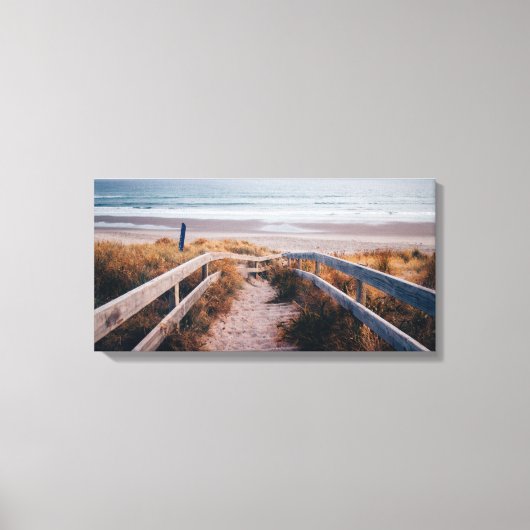 Stapelweg naar de Zee Canvas Print (Voorkant)