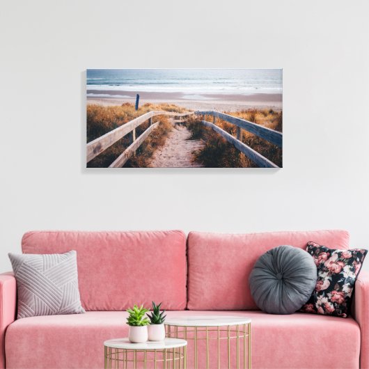 Stapelweg naar de Zee Canvas Print (Insitu (Woonkamer))