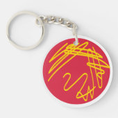 Staph aureus en Salmonella typhi Culture Sleutelhanger (Voorkant)