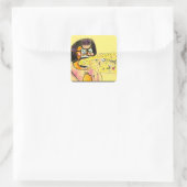 Staphney's Speciale Kots Vierkante Sticker (Tas)