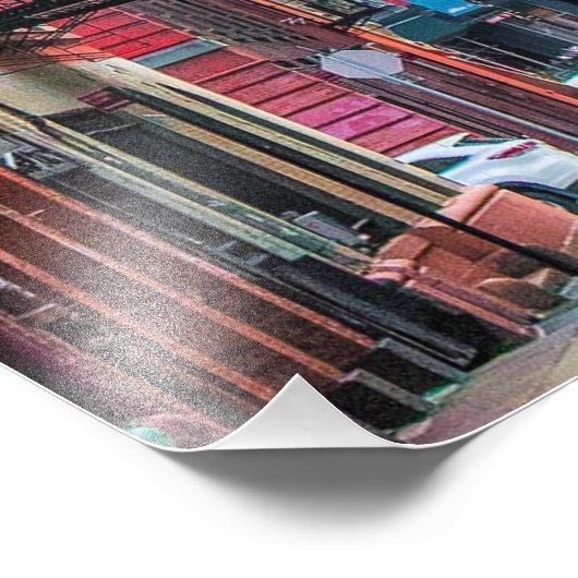 Staple Street Bridge Foto Afdruk (Hoek)