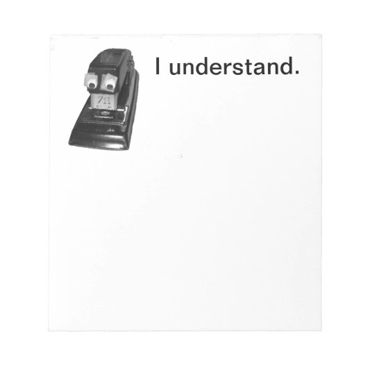 Stapler Guy-laptop Notitieblok (Voorkant)