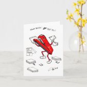 Stapler in een Paper Warehouse verjaardagskaart Kaart (Gele Bloem)