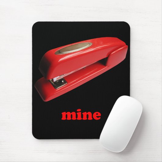 Stapler Mine Mousepad Muismat (Met muis)