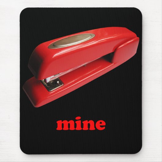 Stapler Mine Mousepad Muismat (Voorkant)