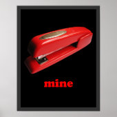 Stapler Mine-Poster Poster (Voorkant)