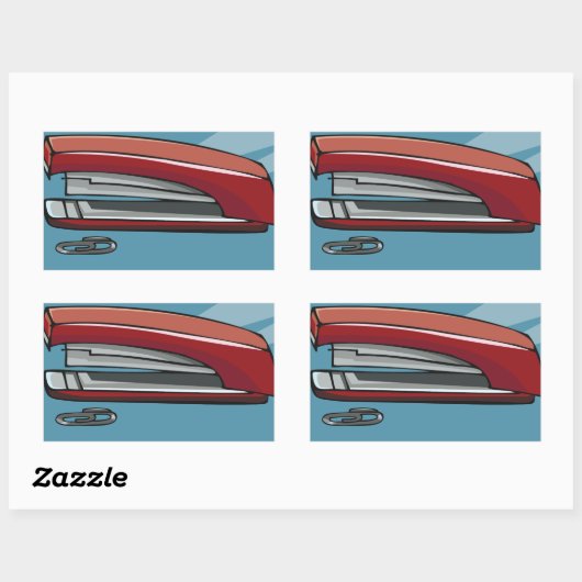 Stapler Rechthoekige Sticker (Vel)