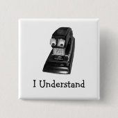 StaplerGuy Pin Vierkante Button 5,1 Cm (Voorkant)