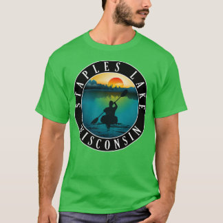 Staples Lake Wisconsin Kayakken T-shirt