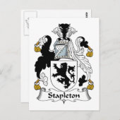 Stapleton Family Crest Briefkaart (Voorkant / Achterkant)