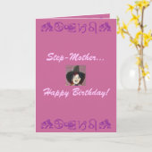 Stapmoeder..., Gelukkige verjaardag! Kaart (Gele Bloem)