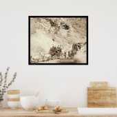 Stapostkoetsen Reienbergweg SD 1889 Poster (Keuken)