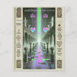 Stappen door de Glitch Weirdcore bruiloft