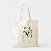 Stappen door het licht tote bag (Achterkant)