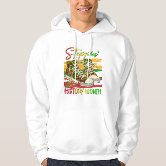 Stappen in de Maand van de Zwarte Geschiedenis  Hoodie (Voorkant)