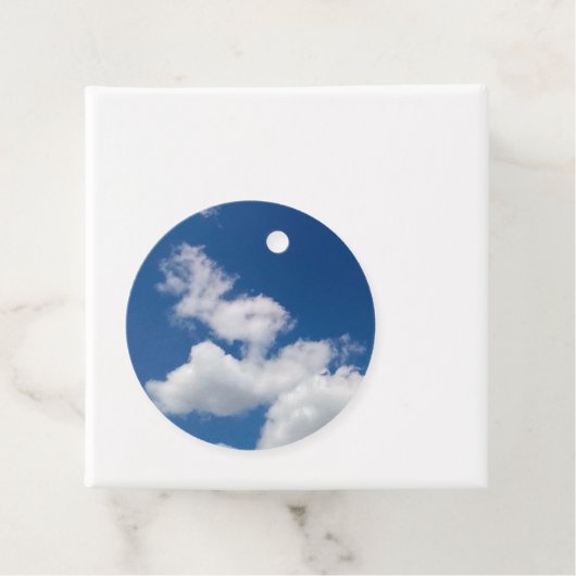 Stappen in de wolken bedankjes labels (In situ)