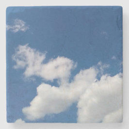 Stappen in de wolken - Foto Stenen Onderzetter