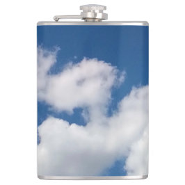Stappen in de wolken heupfles