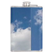 Stappen in de wolken heupfles (Achterkant)