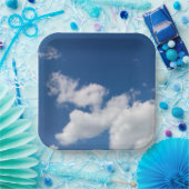 Stappen in de wolken papieren bordje (Feest)