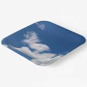 Stappen in de wolken papieren bordje (Gebogen)