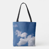 Stappen in de wolken tote bag (Achterkant)