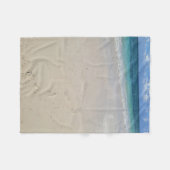 Stappen in het Zand: Kustcomfort Fleece Deken (Voorkant (Horizontaal))