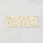 Stappen Mini Visitekaartje (Achterkant)