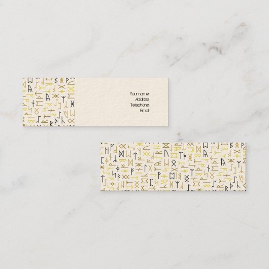 Stappen Mini Visitekaartje (Voorkant / Achterkant)