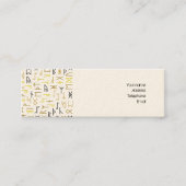 Stappen Mini Visitekaartje (Voorkant)