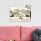 Stappen naar de tuin, Belvedere Palace, Vie Canvas Afdruk (Insitu (Woonkamer))