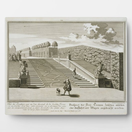 Stappen naar de tuin, Belvedere Palace, Vie Fotoplaat (Voorkant)