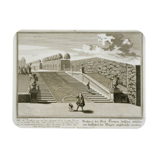 Stappen naar de tuin, Belvedere Palace, Vie Magneet (Horizontaal)