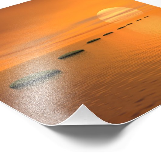 Stappen naar de zon foto afdruk (Hoek)