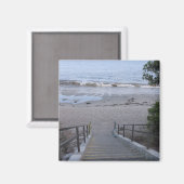 stappen naar het strand magneet (Voorkant / Achterkant)