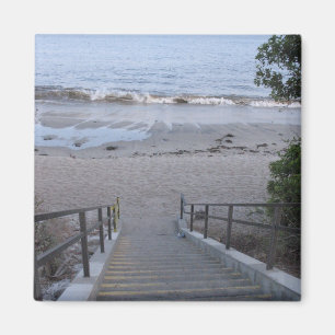 stappen naar het strand magneet